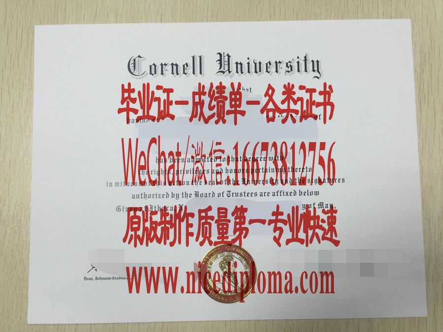 康奈尔大学毕业证文凭办理订制