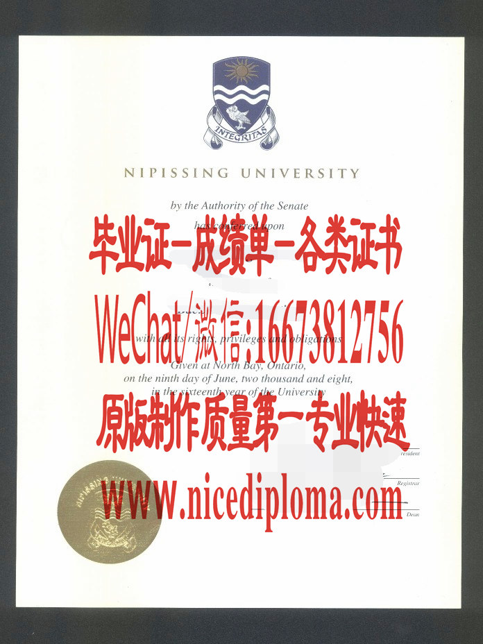 快速拿到尼皮辛大学文凭学位