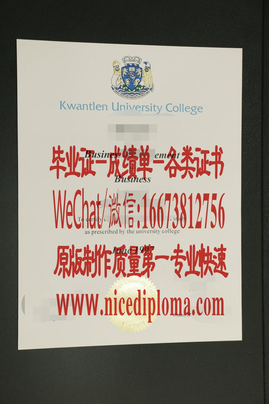 快速拿到昆特兰大学学院文凭学位