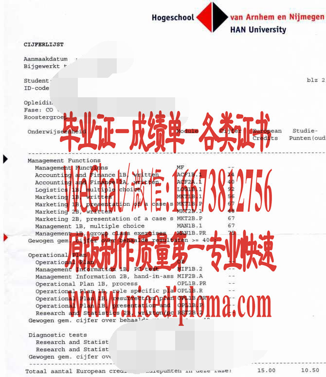 荷兰内梅亨大学毕业证学位哪里可以办